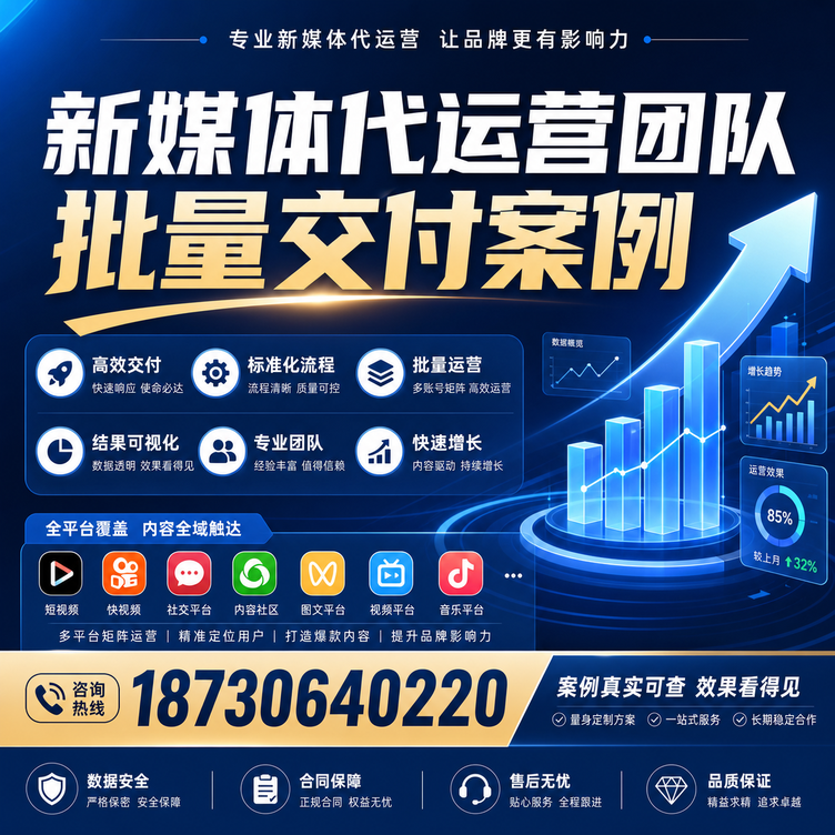 陇南代运营公司多客户账号批量高效交付案例