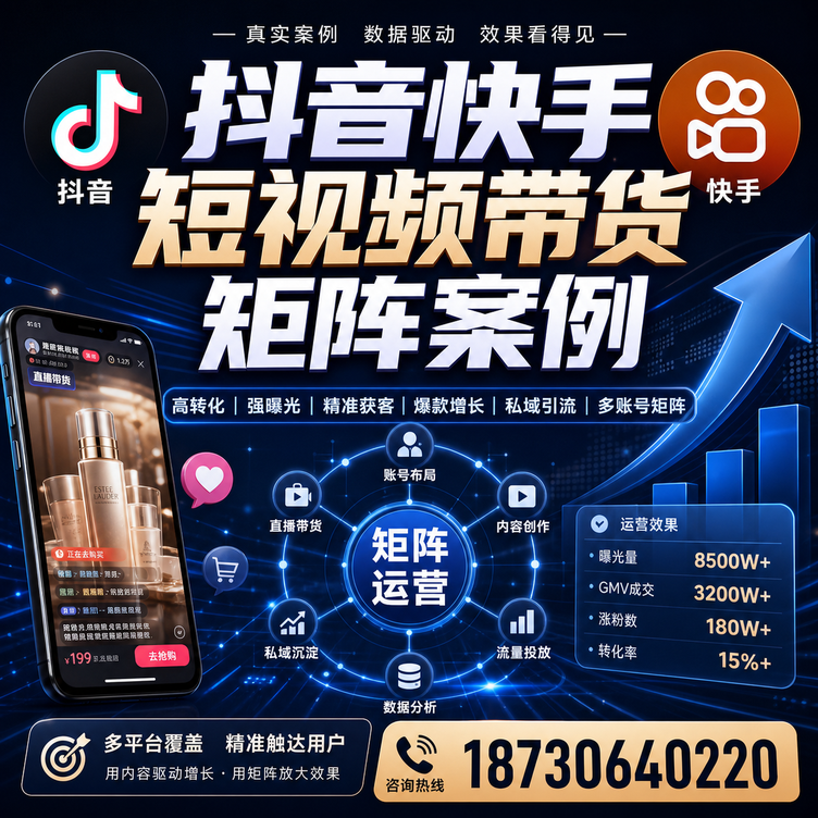 陇南短视频带货团队多平台矩阵自动分发案例
